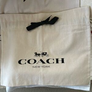 New Coach medium drawstring dustbag 17”x13”